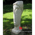 stone garden abstract head sculpture